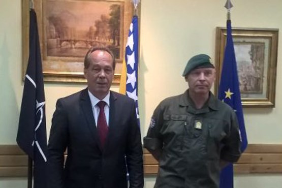 Predsjedavajući Zajedničke komisije za odbranu i sigurnost BiH Sifet Podžić razgovarao sa komandantom EUFOR-a u BiH